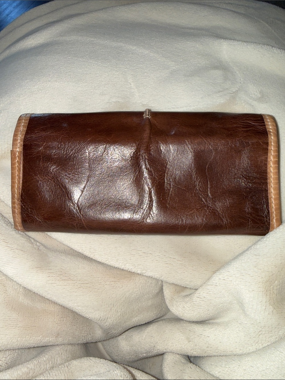 Bed Stu Canton Two-Tone Brown Leather Wallet - Picture 2 of 6